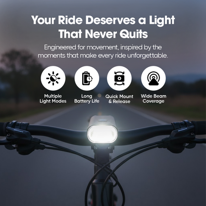 LumenRides Max Drive Front Bike Light