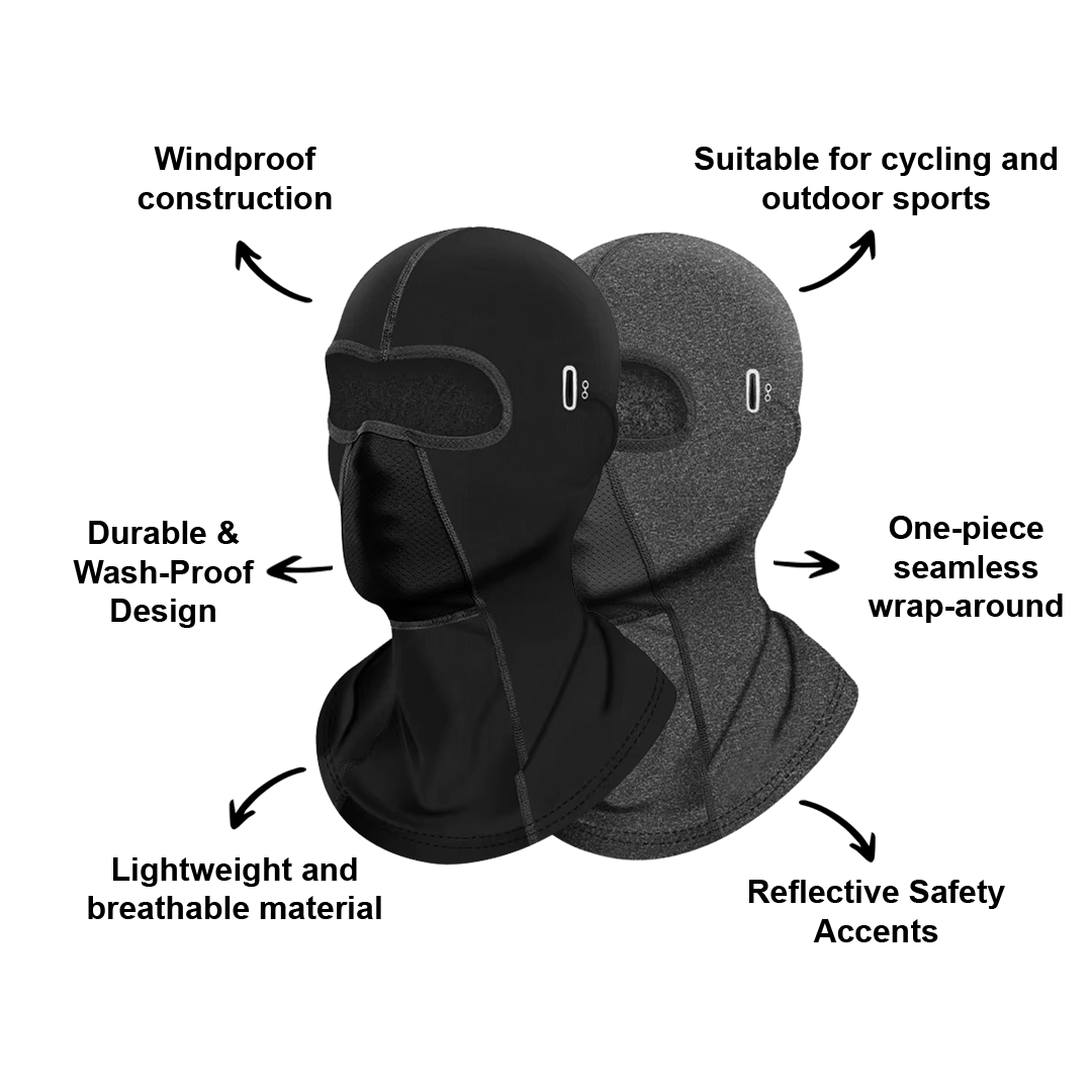 Meet the Windproof Cycling Balaclava Thermal Neck & Face Cover: Your All-in-One Cold-Weather Ride Solution. Ultimate Winter Protection.